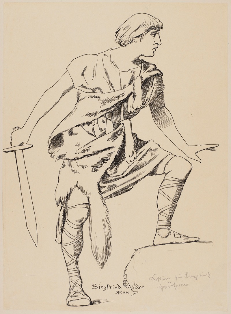 Hans Thoma - Costume Design for Siegfried