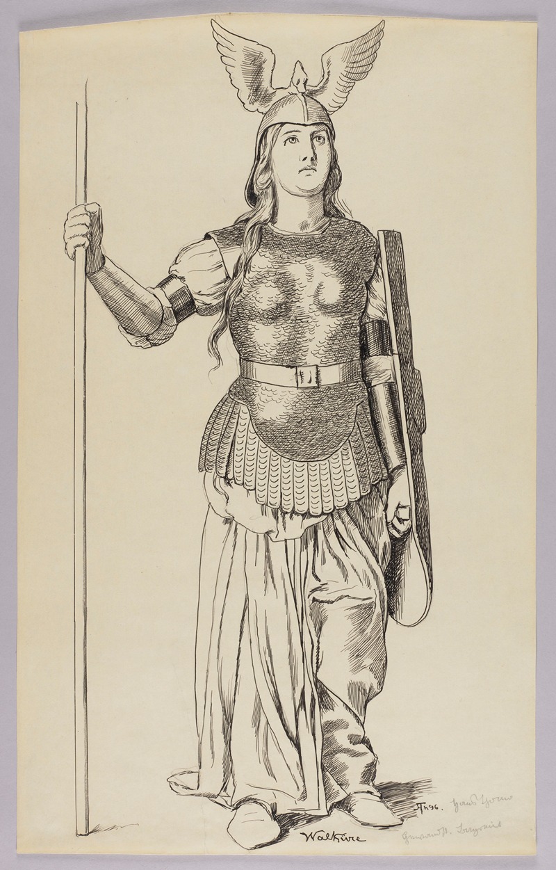 Hans Thoma - Costume Design for Valkyrie