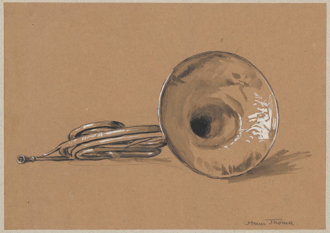 Hans Thoma - French horn