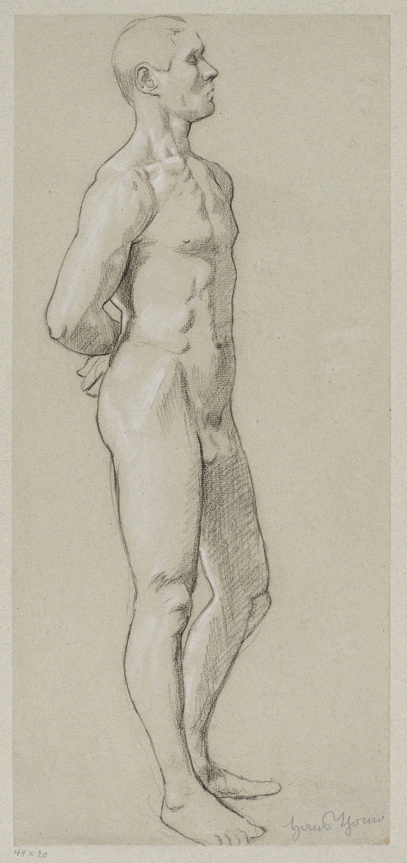 Hans Thoma - Male nude