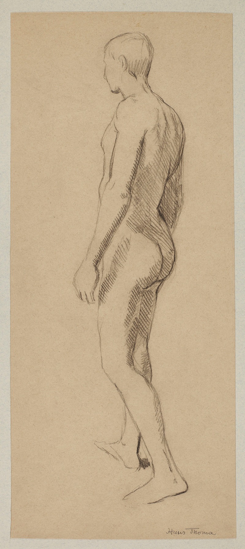 Hans Thoma - Male nude