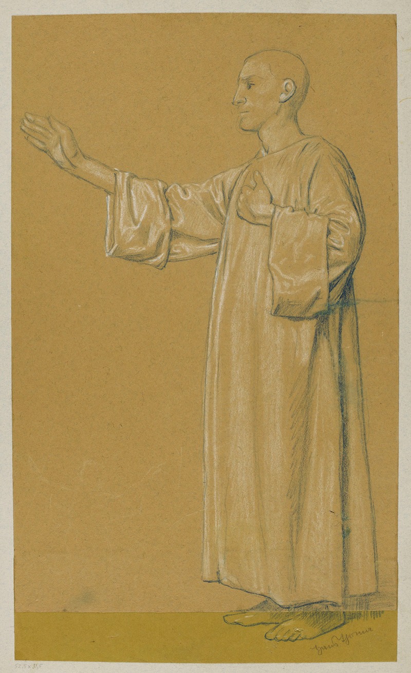 Hans Thoma - Man in a Long Tunic