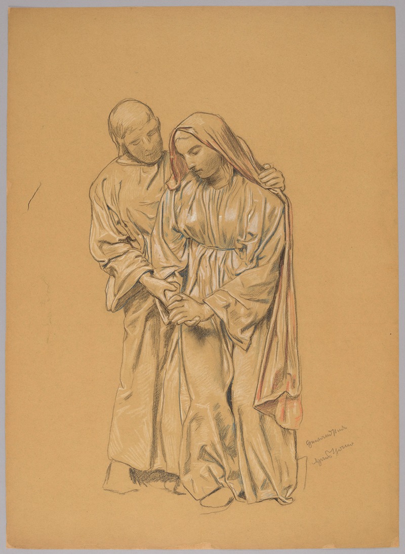 Hans Thoma - Mary with St John the Evangelist