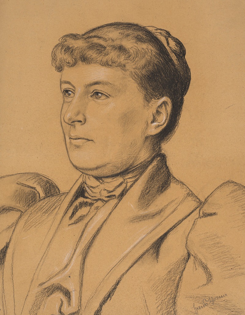 Hans Thoma - Portrait of a woman