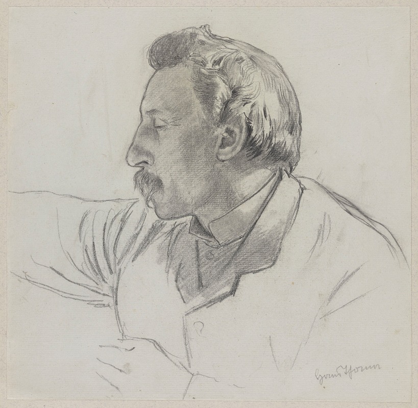 Hans Thoma - Portrait of Adolf Hildebrand (1841–1921)
