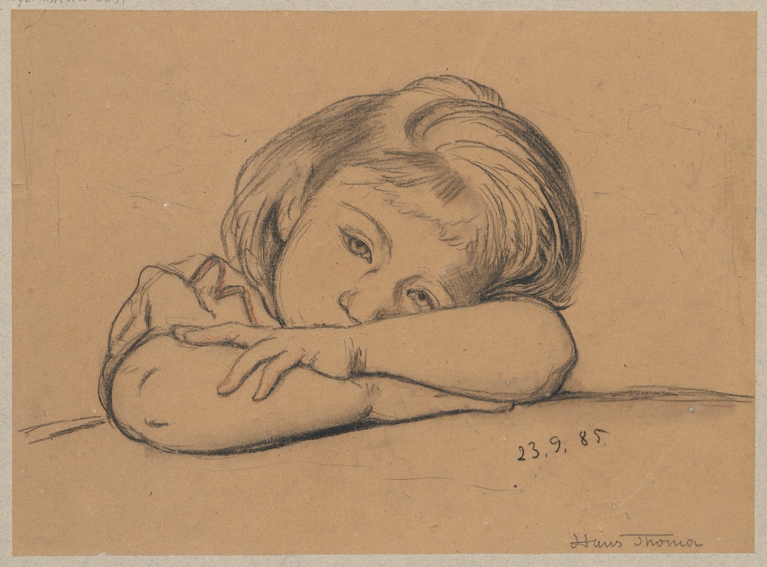 Hans Thoma - Portrait of Ella
