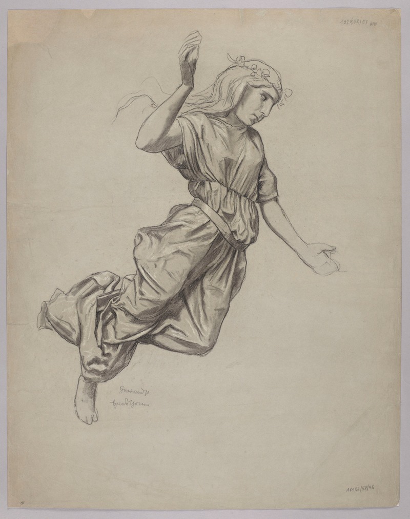 Hans Thoma - Study of a Female Figure