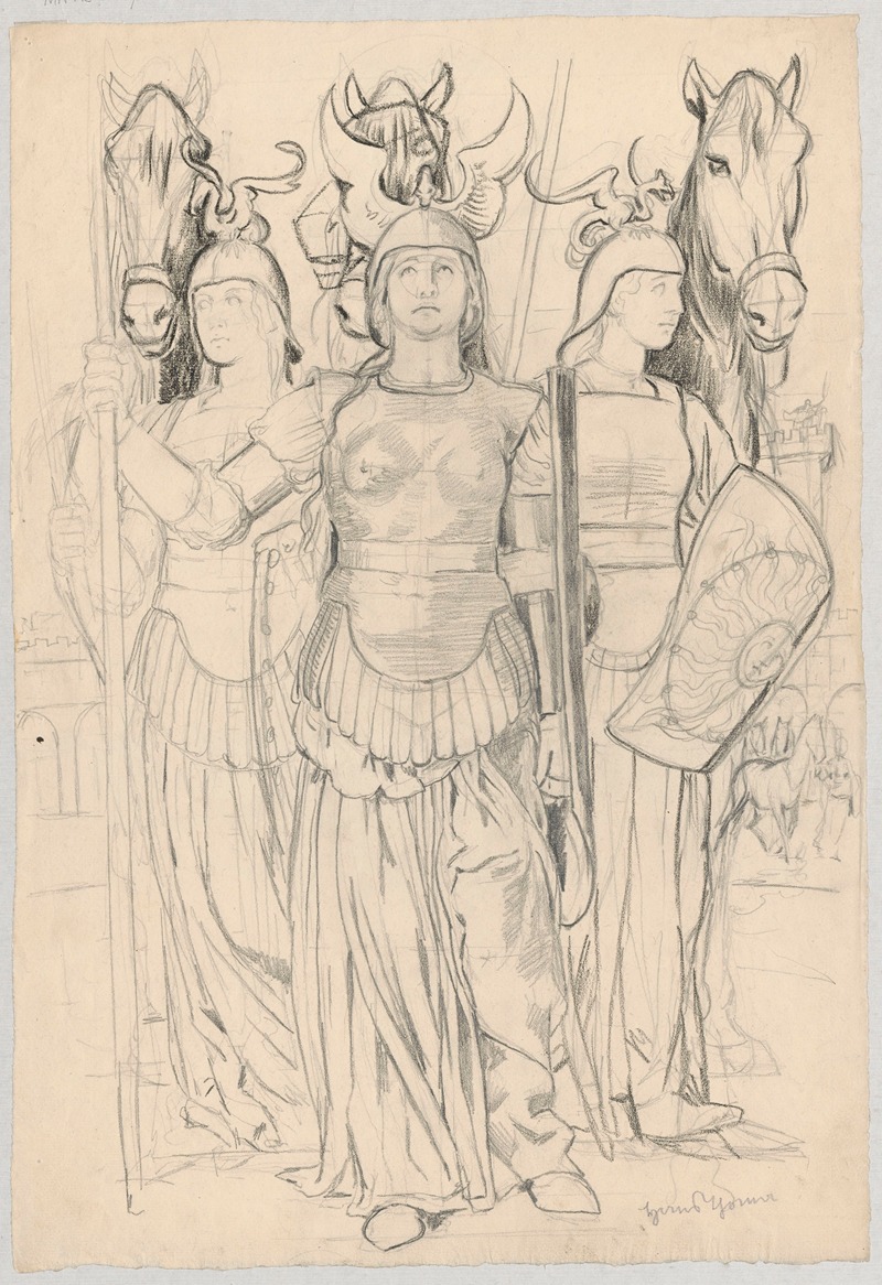Hans Thoma - Three Valkyrie