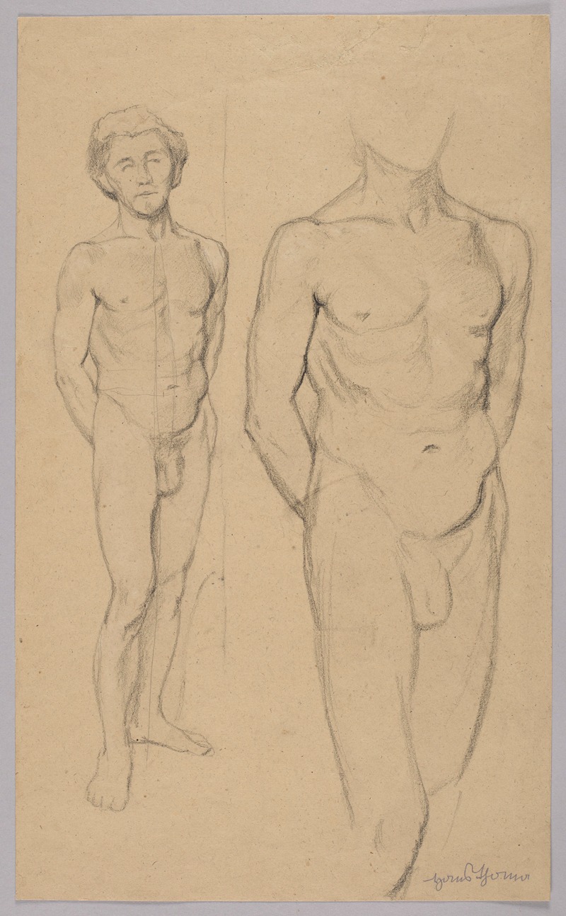 Hans Thoma - Two Male Nudes
