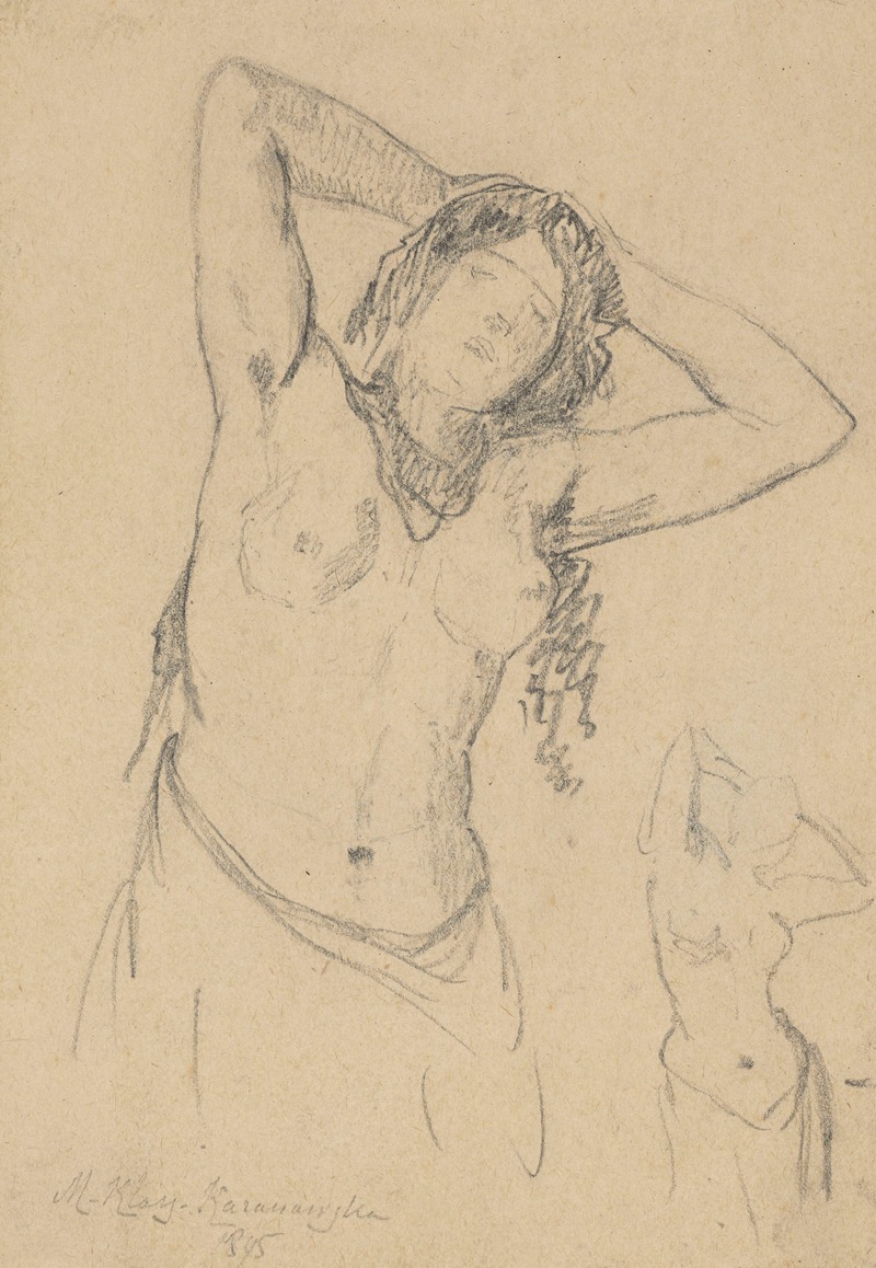 Maria Klass-Kazanowska - Female Nude. Two Sketches
