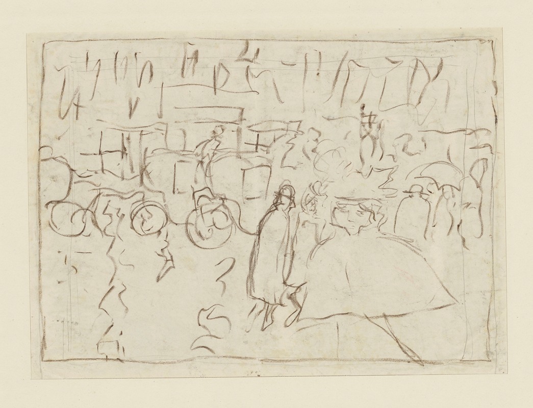 Pierre Bonnard - Rue le soir sous la pluie