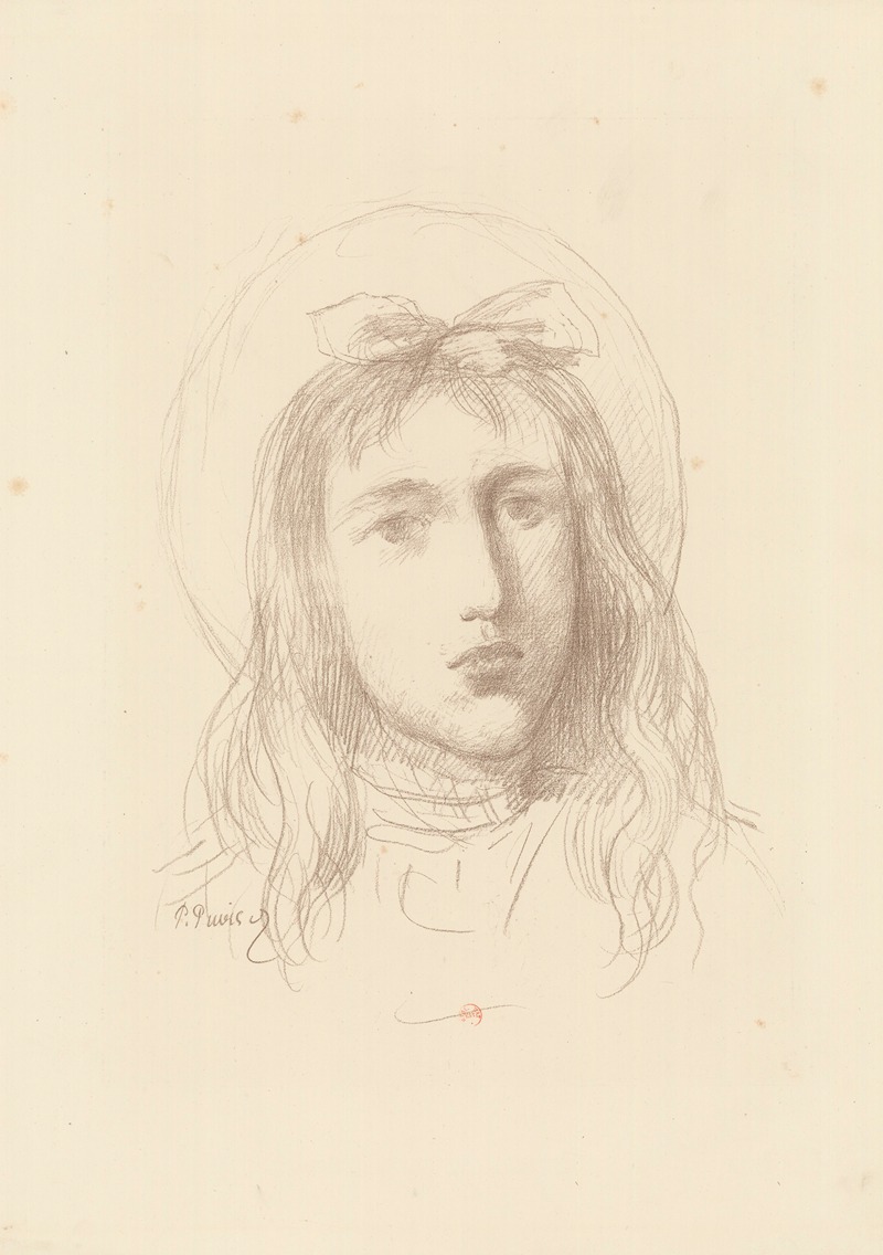 Pierre Puvis de Chavannes - Tête de jeune fille