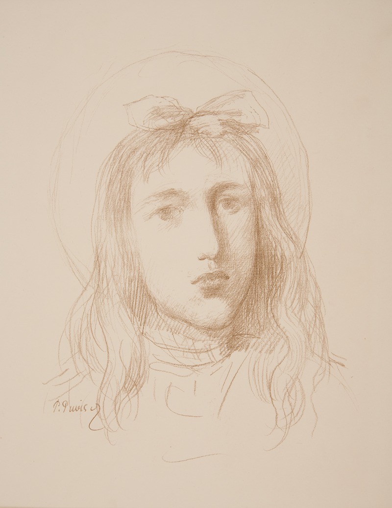 Pierre Puvis de Chavannes - Tête de jeune fille