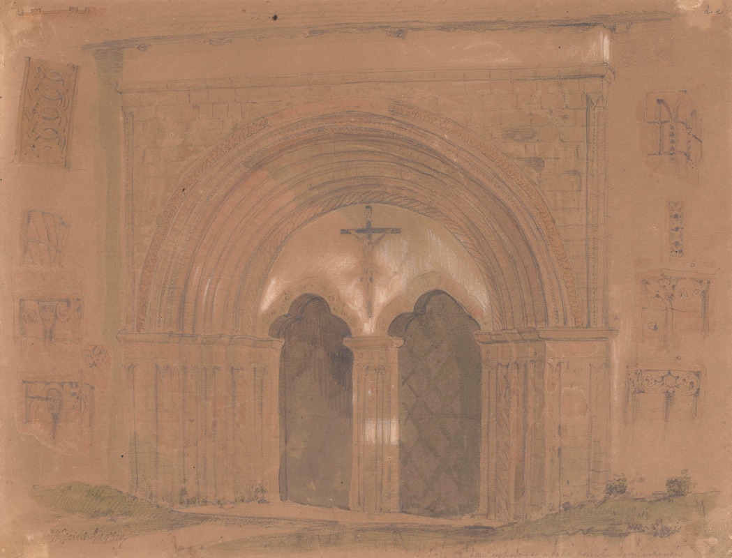 Wojciech Gerson - Portal of the Dominican Church of St. James in Sandomierz and studies of sculpture details