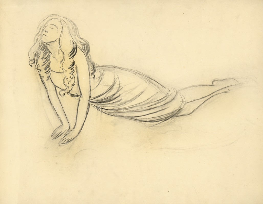 Albert Daenens - Actrice of Danseres (grote schets)