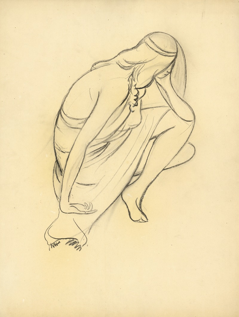 Albert Daenens - Actrice of Danseres (grote schets)
