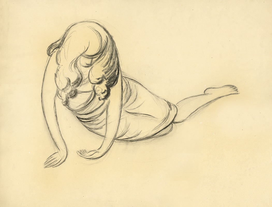 Albert Daenens - Actrice of Danseres (grote schets)