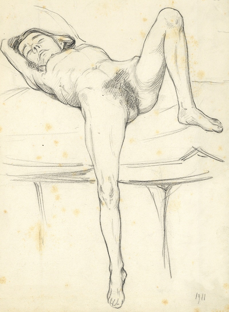 Albert Daenens - Liggende figuur