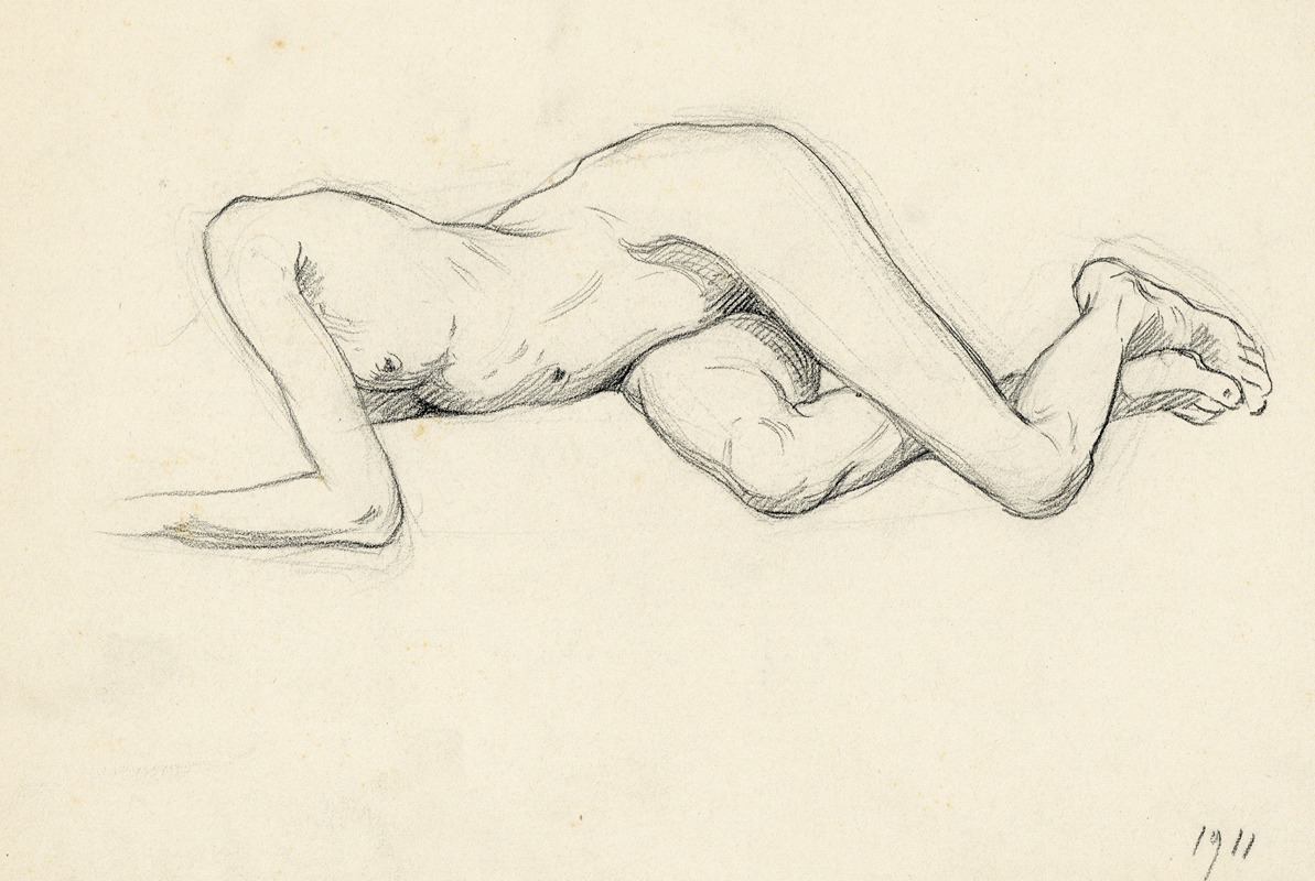 Albert Daenens - Liggende figuur