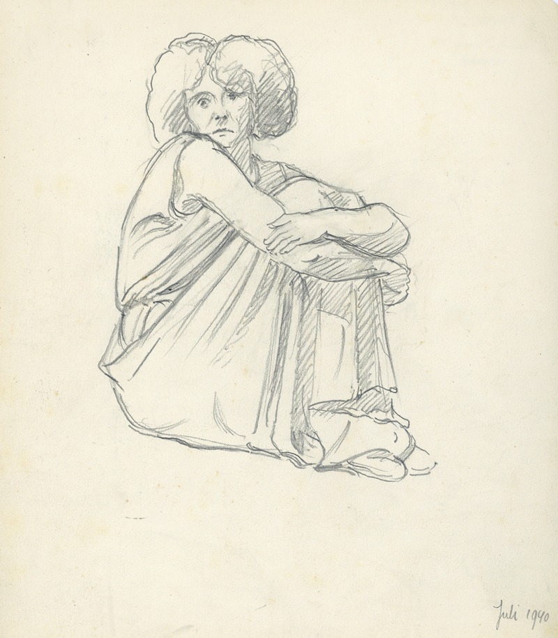 Albert Daenens - Zittende figuur
