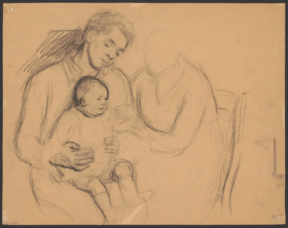 Albert Van Dyck - Family scene