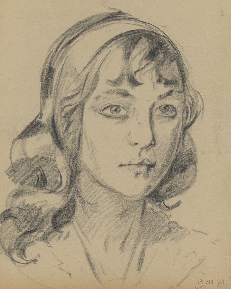 Alfred Ost - Potrettekening van Angèle Hendrickx