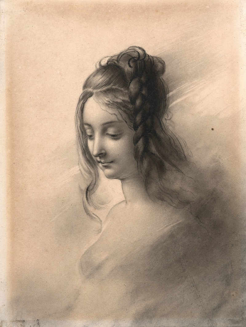 Anne Louis Girodet-Trioson - Girl head study