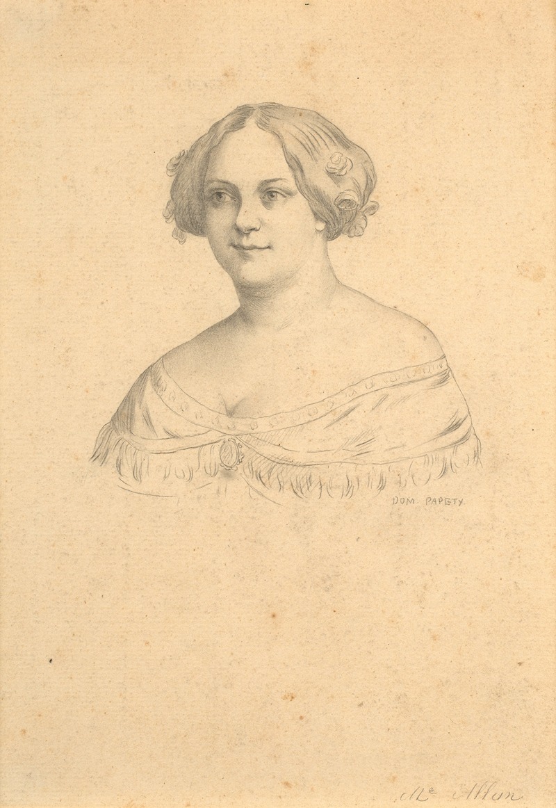 Dominique Papety - Portrait de femme