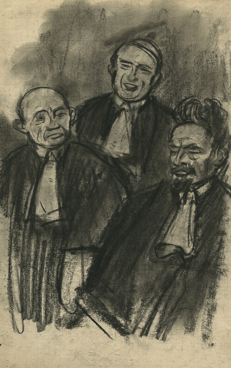 Eugeen Van Mieghem - 3 mannen in toga.