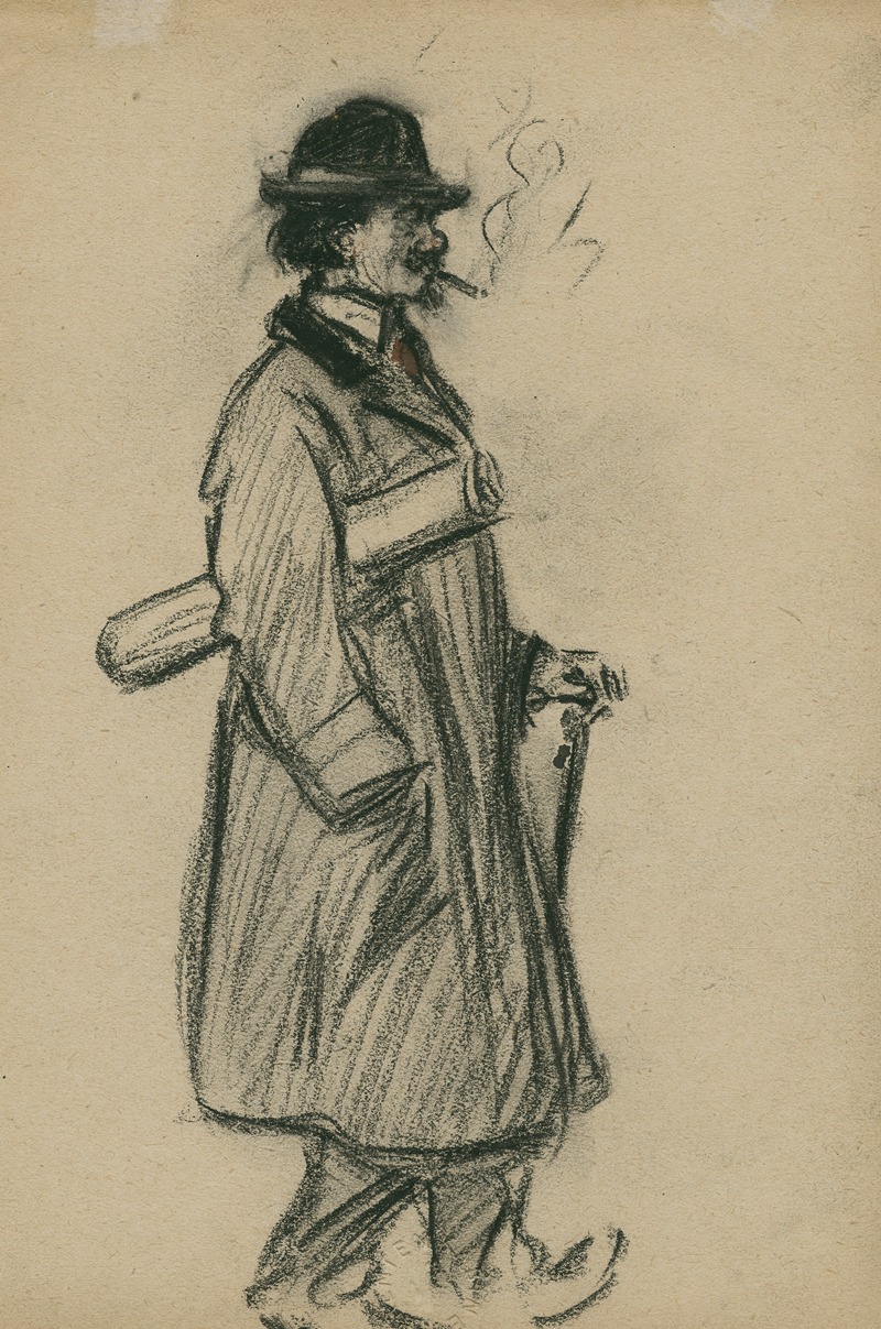 Eugeen Van Mieghem - Portret van een man met bril.