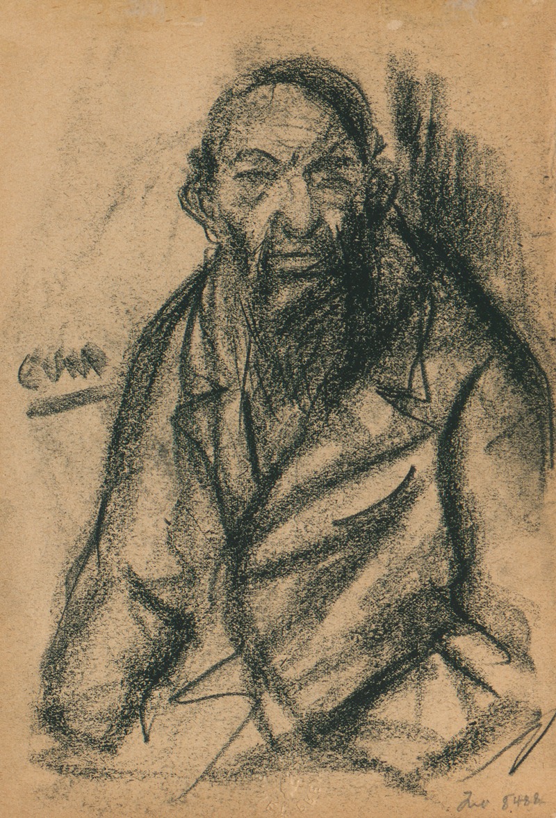 Eugeen Van Mieghem - Portret van een oude man met baard.