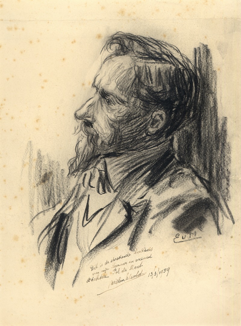 Eugeen Van Mieghem - Portret van Pol de Mont