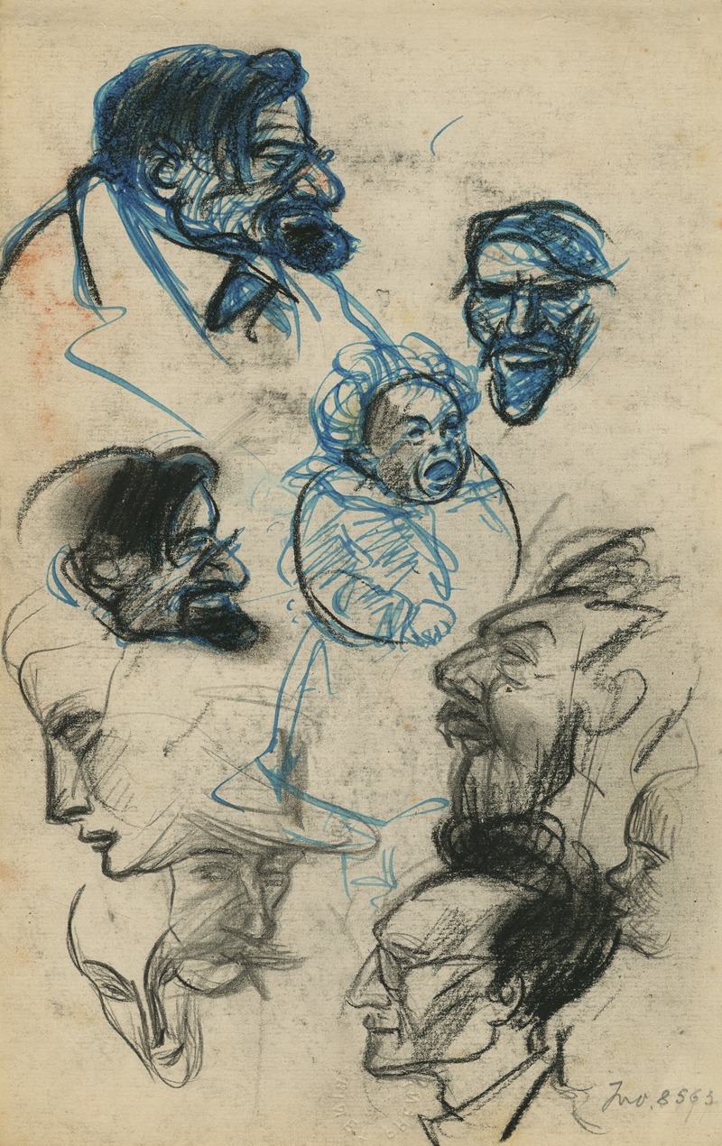 Eugeen Van Mieghem - Schets van hoofden
