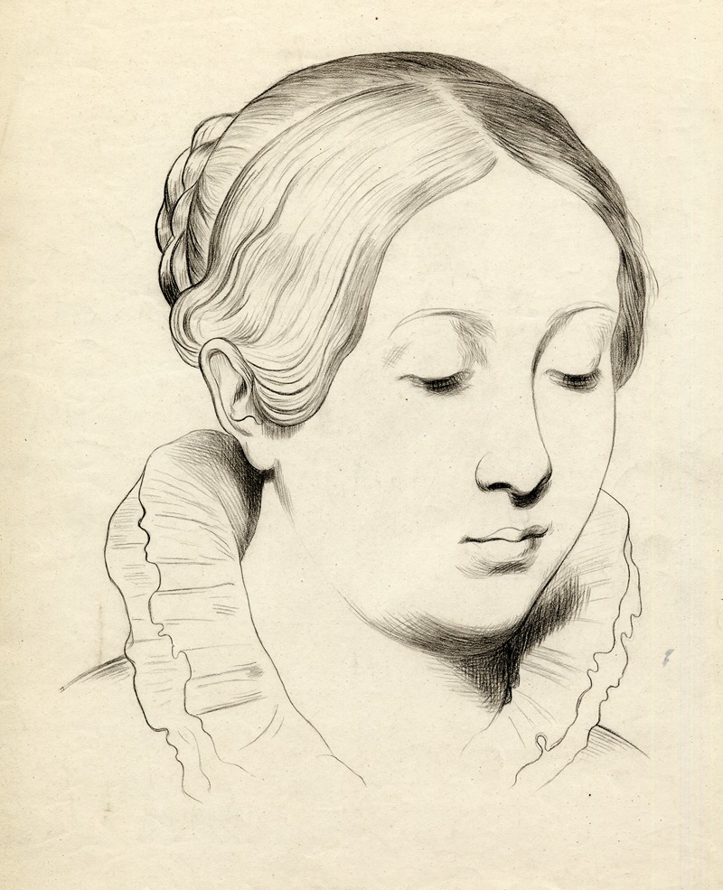 Gérard Portielje - Portret van een jonge vrouw