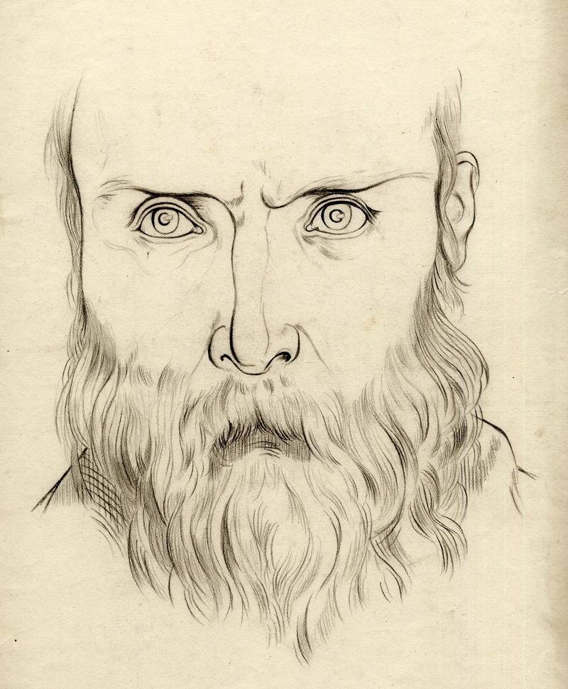 Gérard Portielje - Portret van een man met een baard
