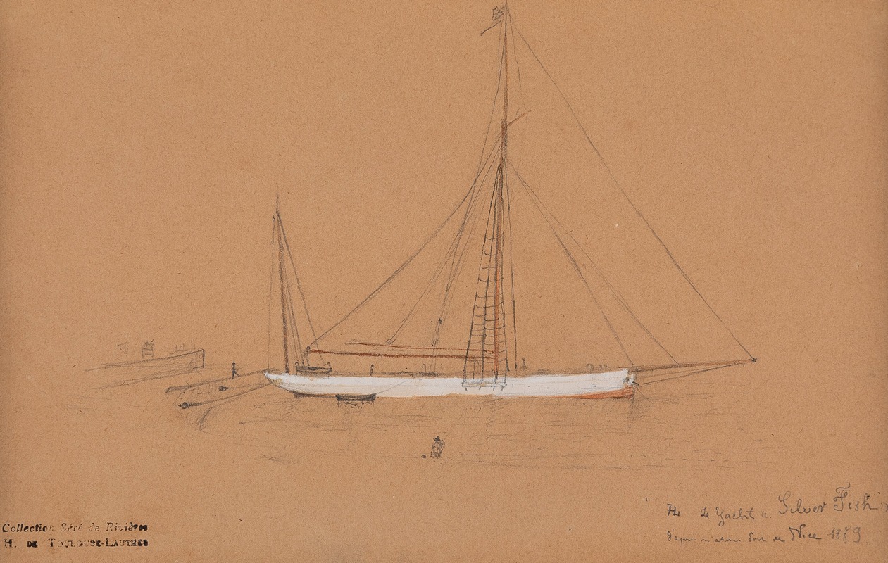 Henri de Toulouse-Lautrec - Le yacht ‘Silver Fish’