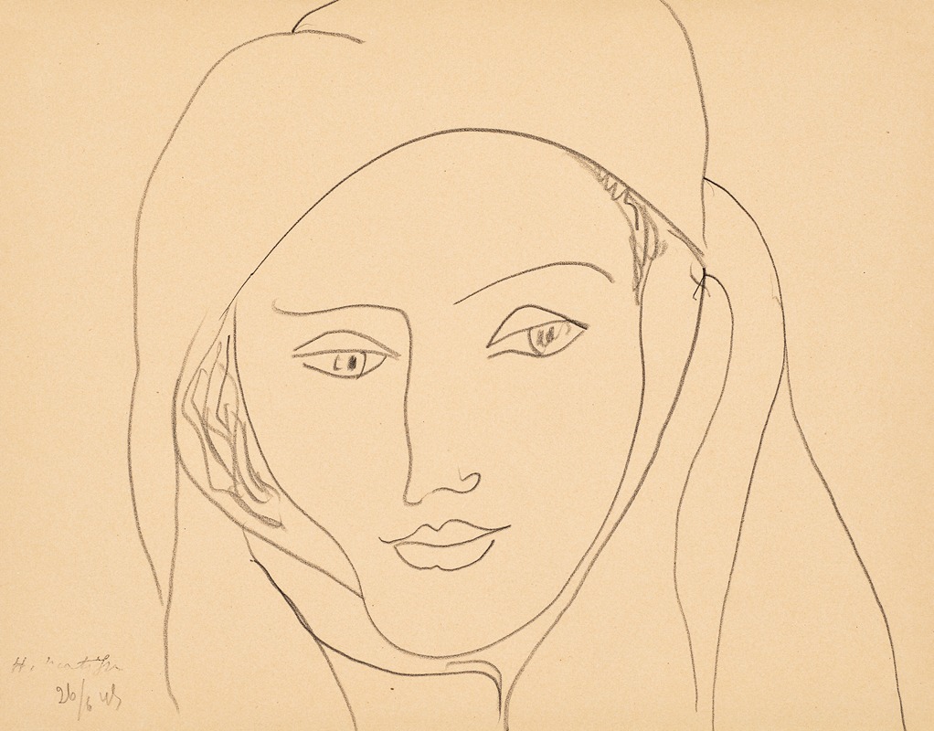 Henri Matisse - Tête voilée