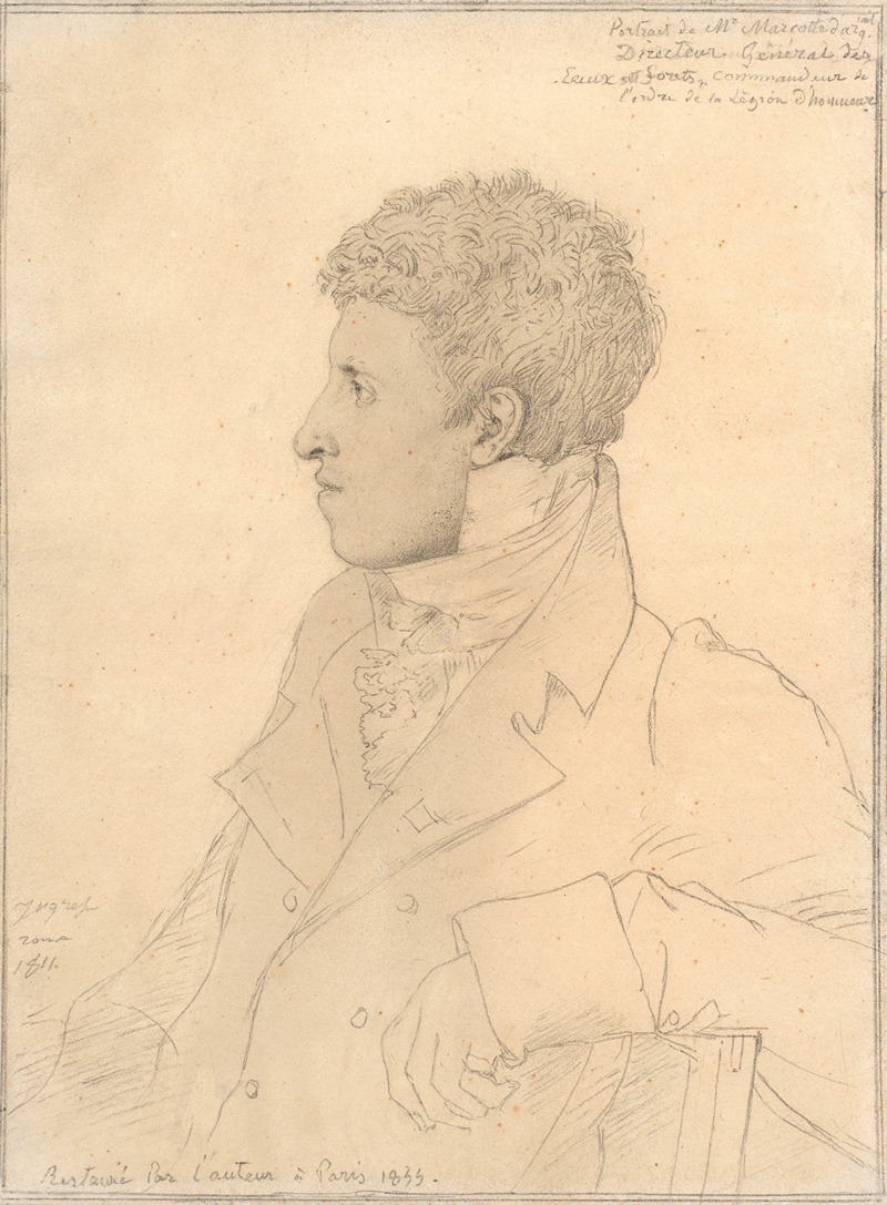 Jean Auguste Dominique Ingres - Portrait of Charles Marcotte d’Argenteuil