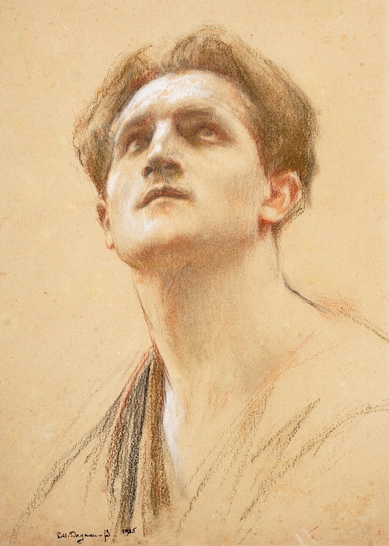 Pascal-Adolphe-Jean Dagnan-Bouveret - Study of a head for Saint John
