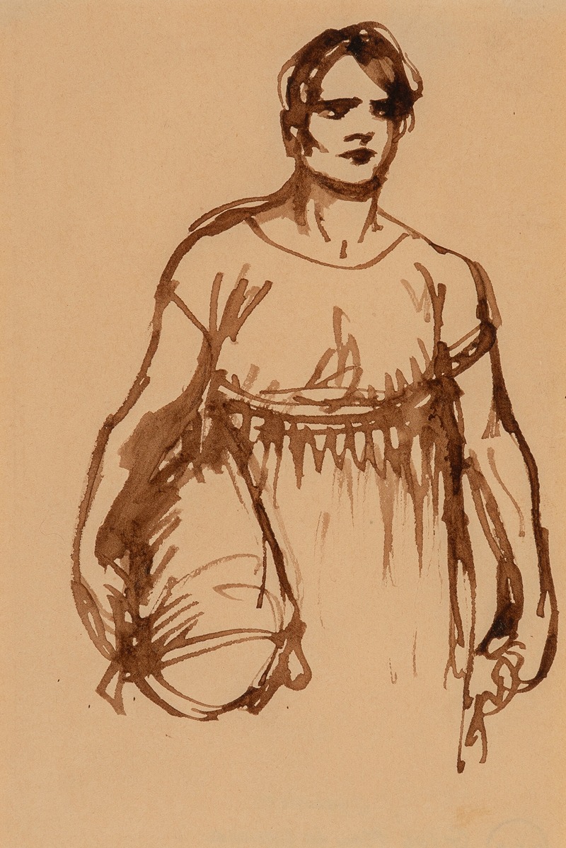 Théophile Alexandre Steinlen - Study of a woman