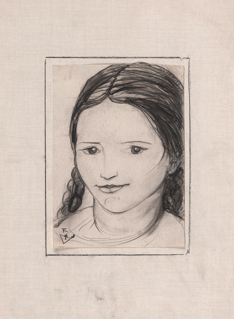 Victor Rousseau - Head of a little girl