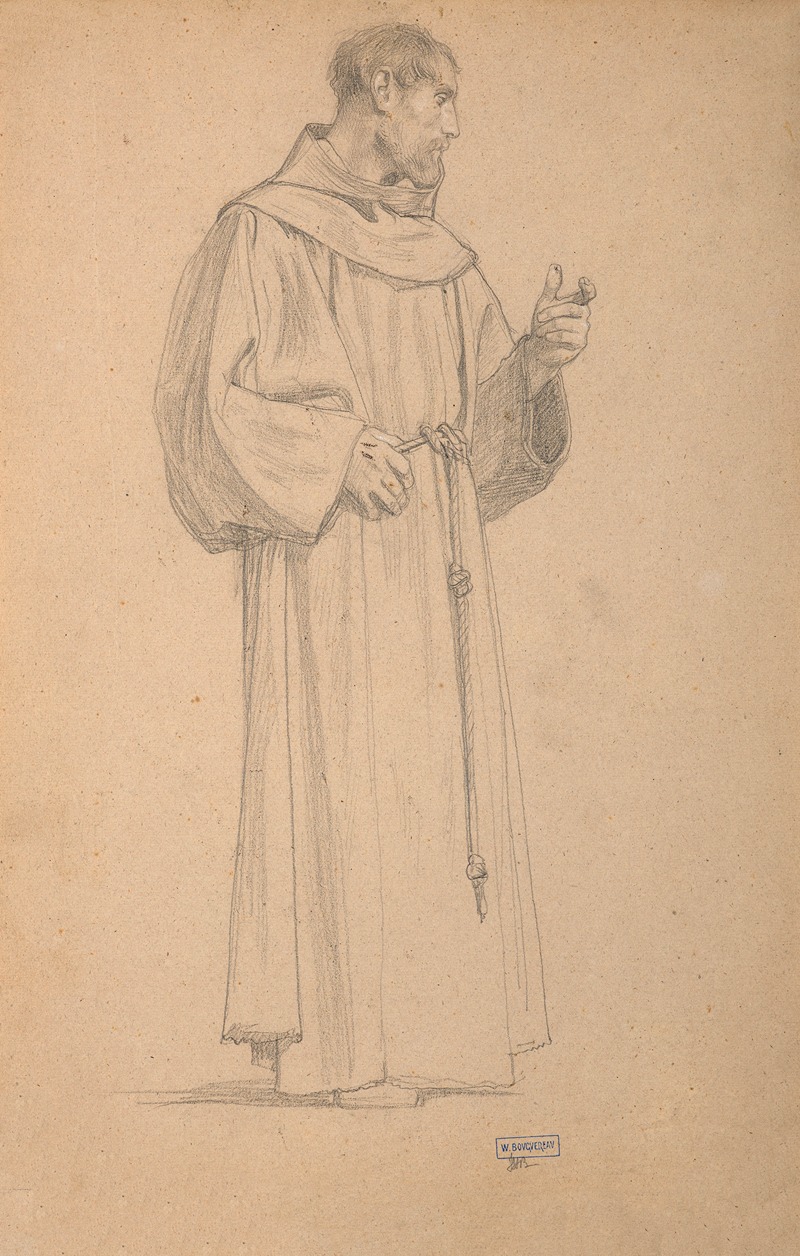 William Bouguereau - Study for a Franciscan Saint