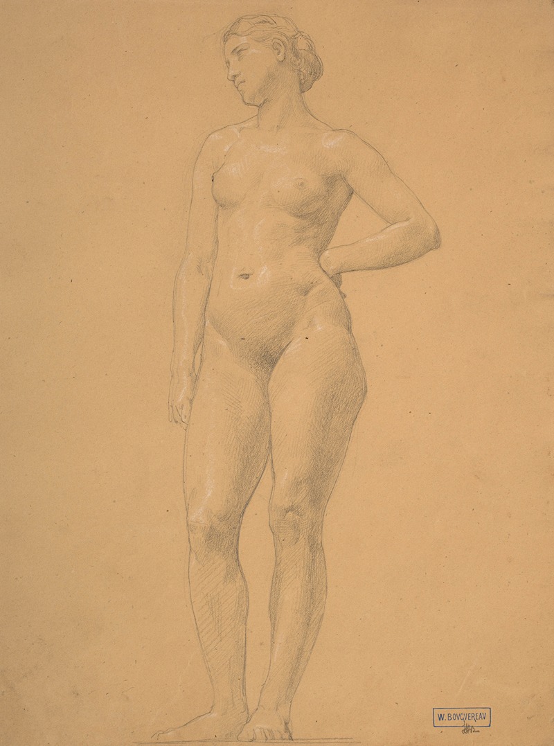 William Bouguereau - Study of female nude
