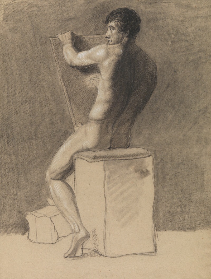 Albert Voituron - Seated nude
