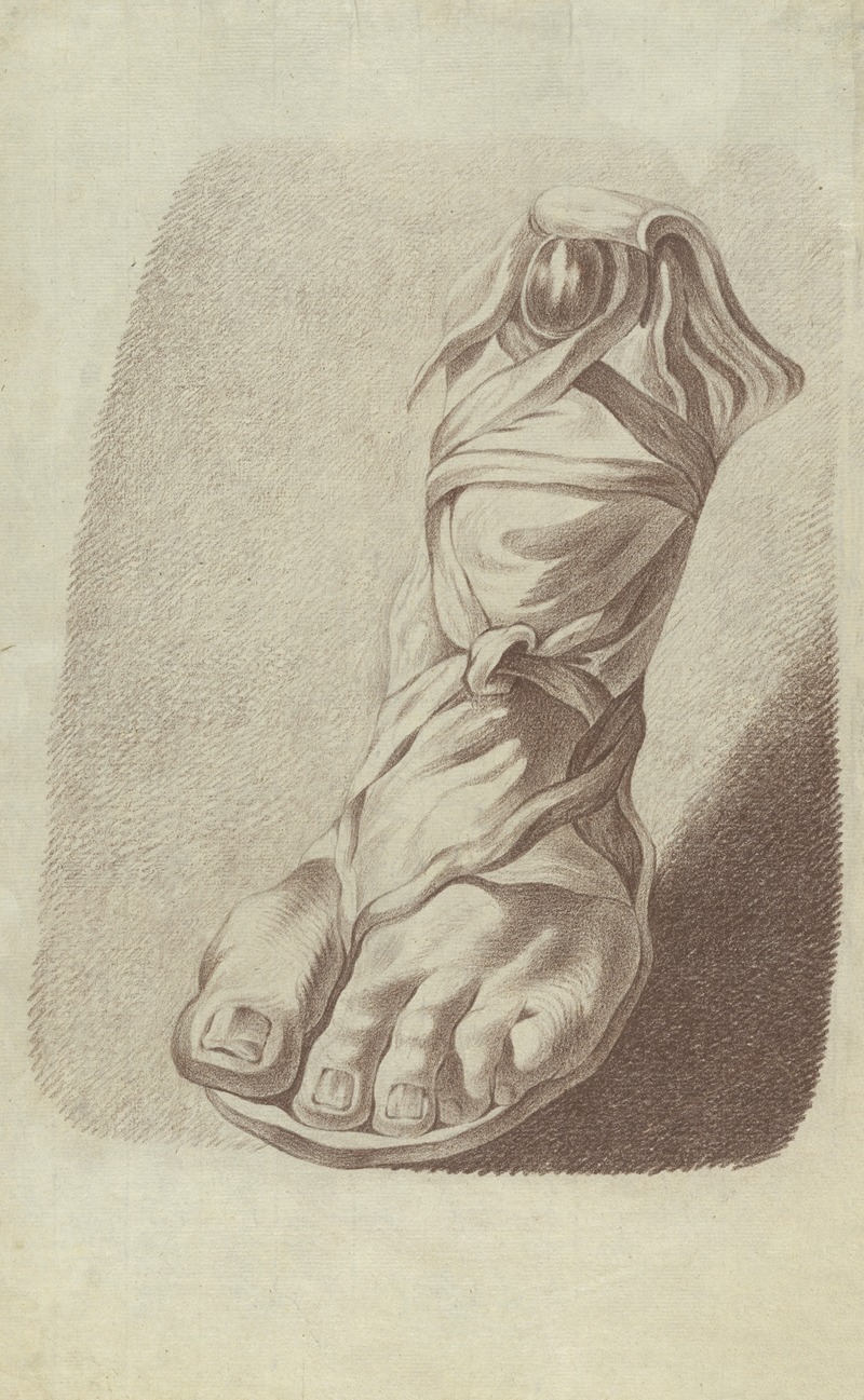 Anonymous - Left foot wearing a sandal