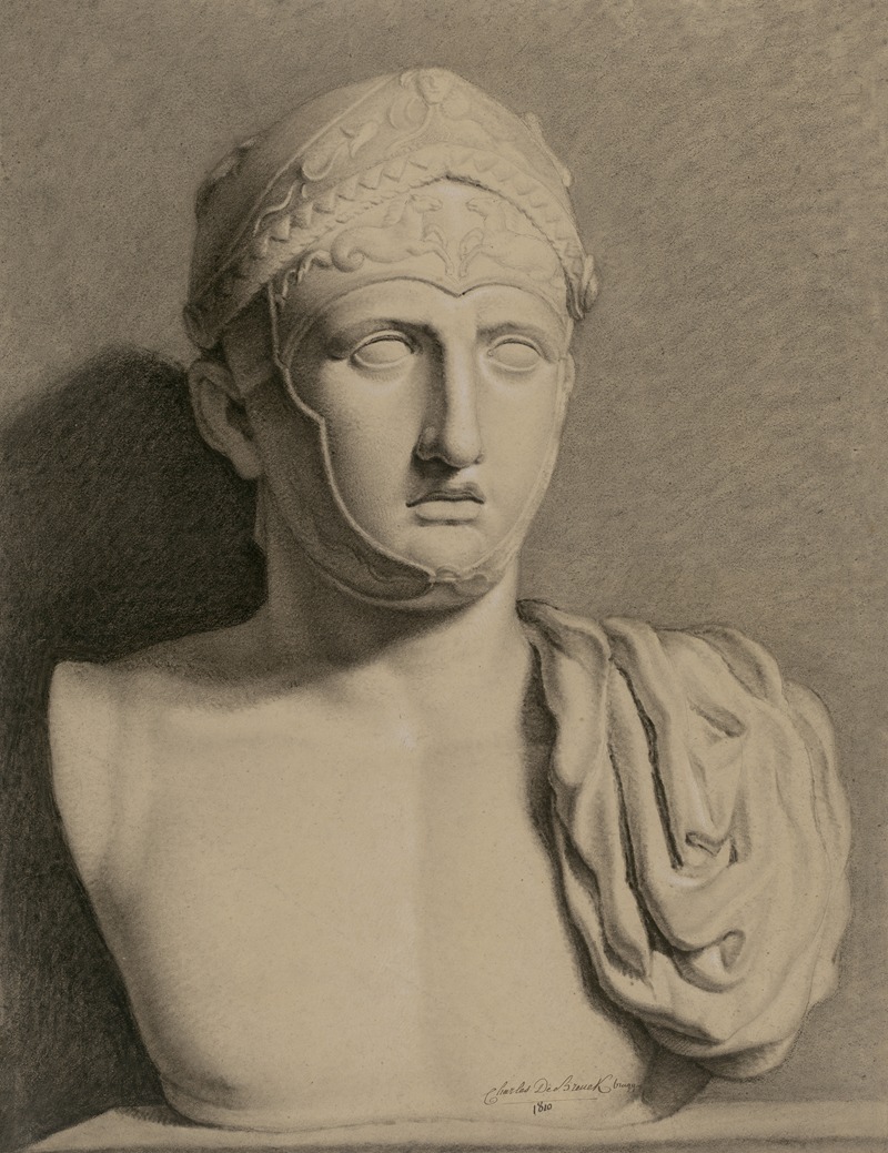 Charles De Breuck - Bust of a Roman soldier