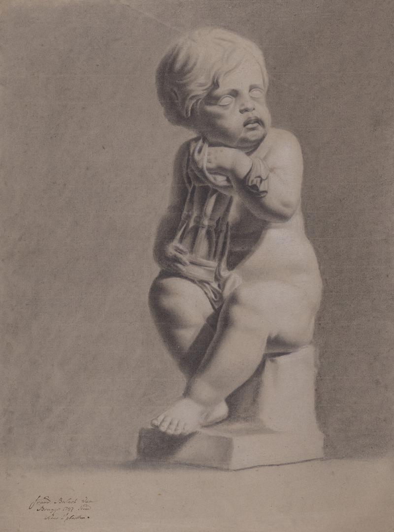 François Bulaert - Seated child with hourglass