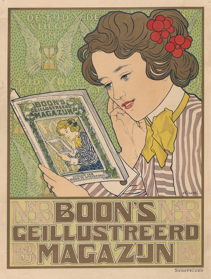 Johann Georg van Caspel - Poster for Boon’s Illustrated Magazine