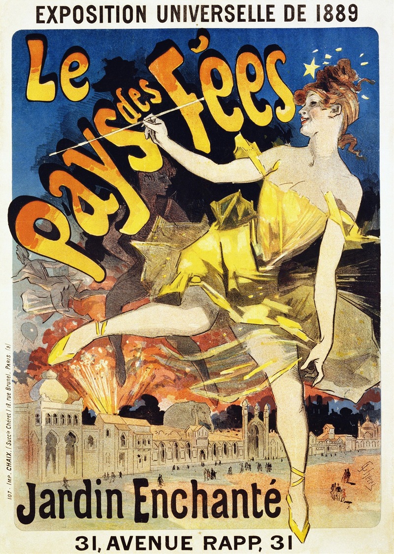 Jules Chéret - Le Pays Des Fees Poster