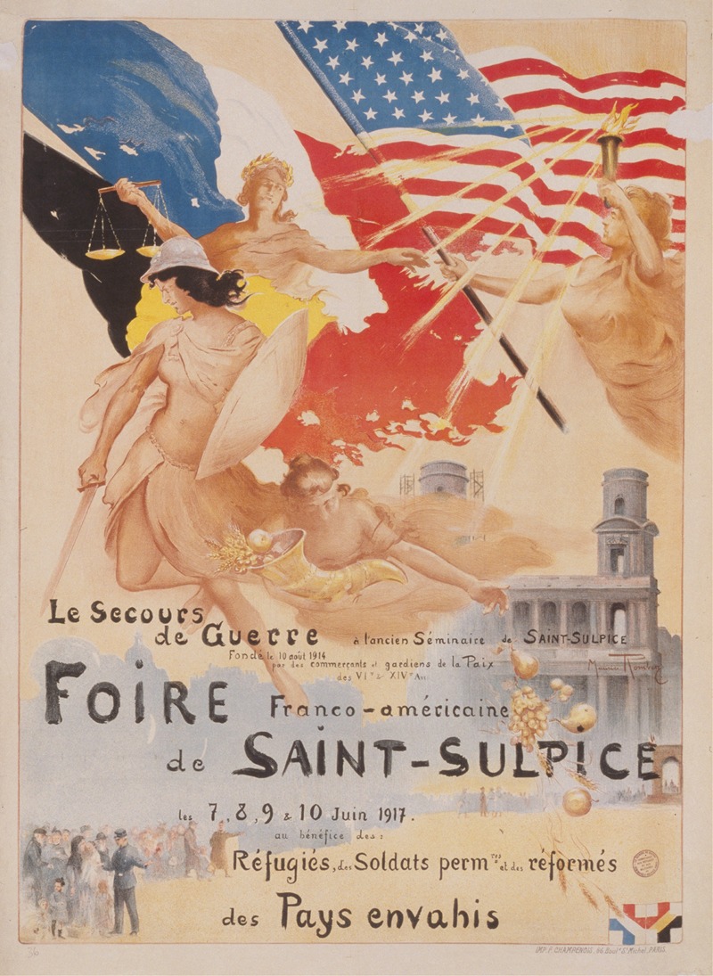Maurice Romberg - Foire France-Américaine de Saint-Sulpice. Le Secours de Guerre